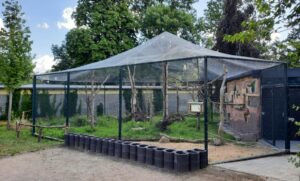 Neue Voliere für Soldatenaras und Agutis im Tiergarten Delitzsch fertiggestellt